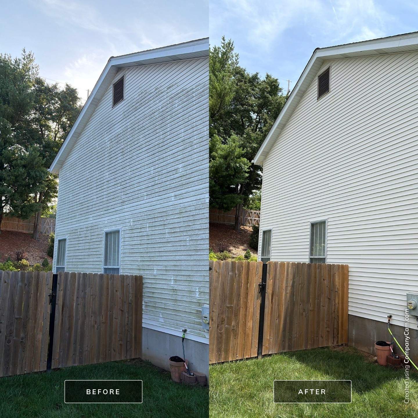 From Weathered to Wow! House Wash, Wood Deck, Driveway & Sidewalk Cleaning Transforms a Florissant Home Image