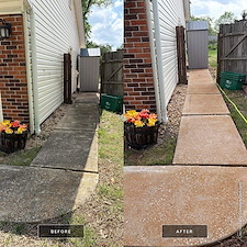 Soft Washing, Patio, Driveway & Sidewalk Cleaning Restores Outstanding Curb Appeal in Florissant 1